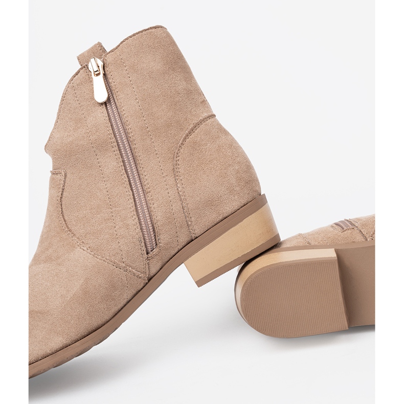 Seastar Beige saappaat mokkanan cowboy -saappaat 2