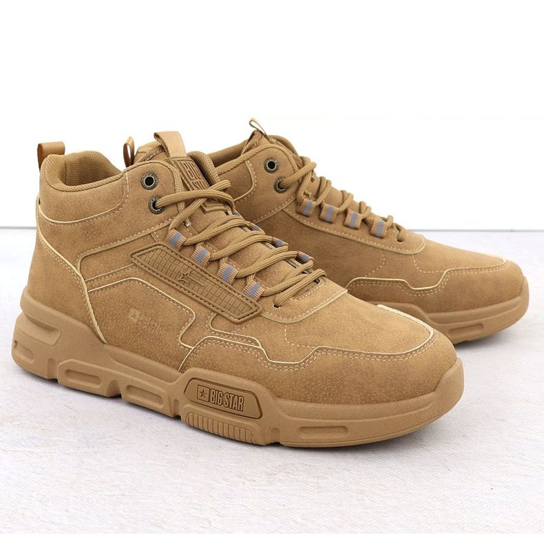 Big Star Miesten nilkan urheilukengät vaaleanruskeat iso tähti SS174281 1