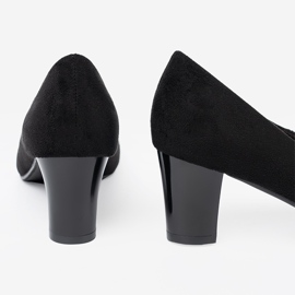 Goodin Mustat naisten pumput koristeellinen kukka 1