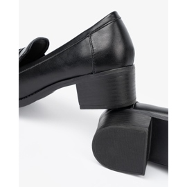 Shelvt Mustien naisten kengät tyylikkäällä solkilla musta 1