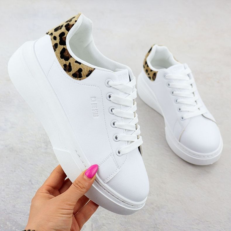 Big Star Naisten urheilukengät valkoisella iso tähti SS274247 -alustalla valkoinen 1