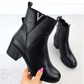 Naisten saappaat Post -eristetyllä Black Vinceza 58581 musta 1