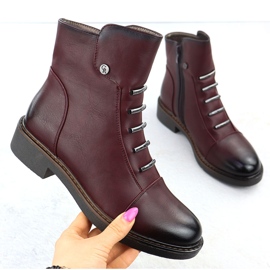 Jezzi Naisten eristetyt viininpunaiset järvet ASA252-5 punainen 1