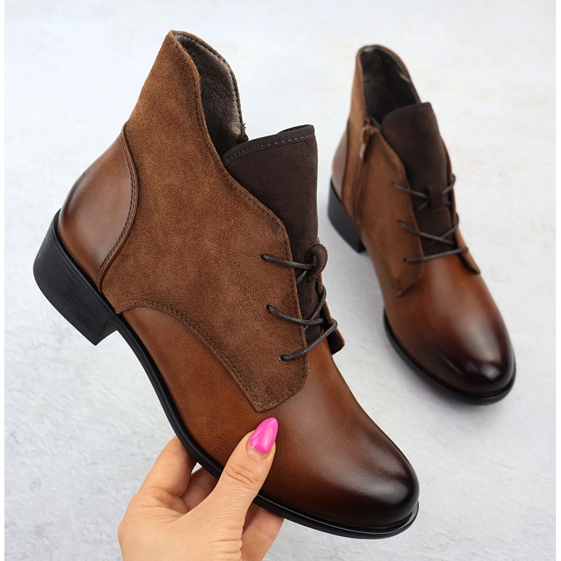 Naisten eristetyt saappaat Camel Jezzi Asa198-15 ruskea 1