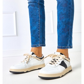 Valkoiset ja valkoiset naisten Marcella -lenkkarit valkoinen 1