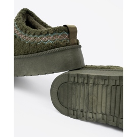 Shelvt Tummanvihreät, pehmeät kengät a'la -lumilaskena ilman kantapäätä 1