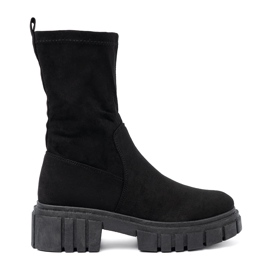 Shelovet naisten mustat mokkanahkaiset nilkkurit 2