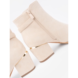 Shelvt Kevyet beige -saappaat postilla koristeellisella puristimella 2