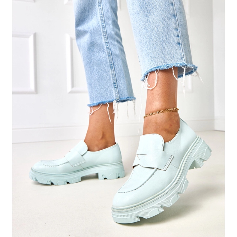 Siniset naisten leipät Eco -Leather Kirnasta sininen 2