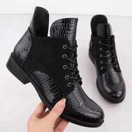 Vinceza Vincez Boots vuonna 16477 Jan348a musta 1