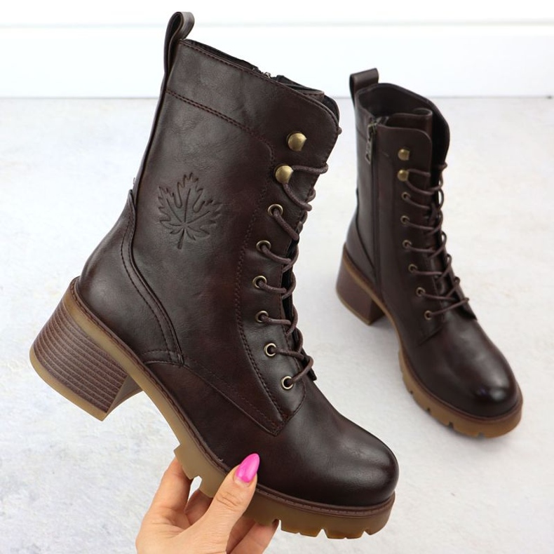 Vinceza Saappaat Vincez -lohkossa vuonna 89136 Jan417 ruskea 1