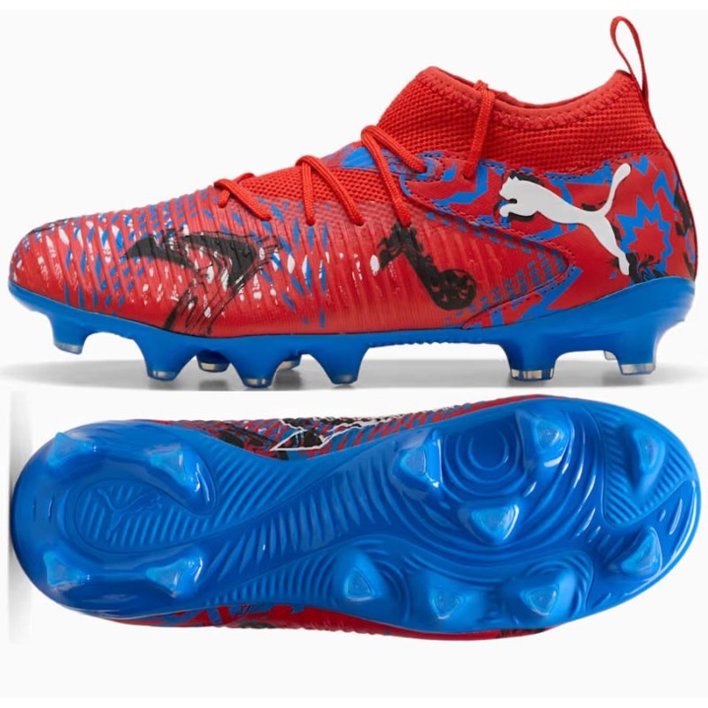 PUMA Future 8 Match PlayMakers JR FG/AG 108750-01 -kengät punainen 1