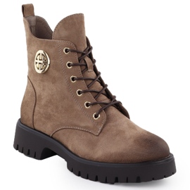 Mokkanahka saappaat eristetyt naisten beige Potocki Z25-SZ12672 1