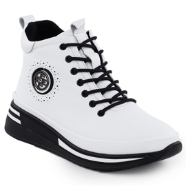 Filippo DBT4215 Nahkakiilat valkoinen 1