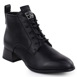 Black Vinceza 66805 nahkakorkokengät musta 1