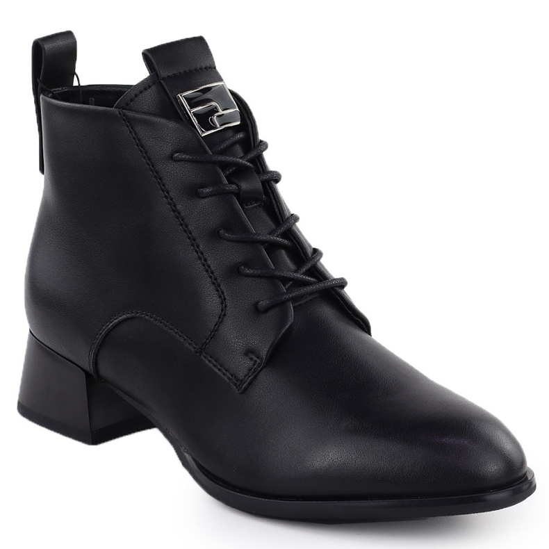 Black Vinceza 66805 nahkakorkokengät musta 1