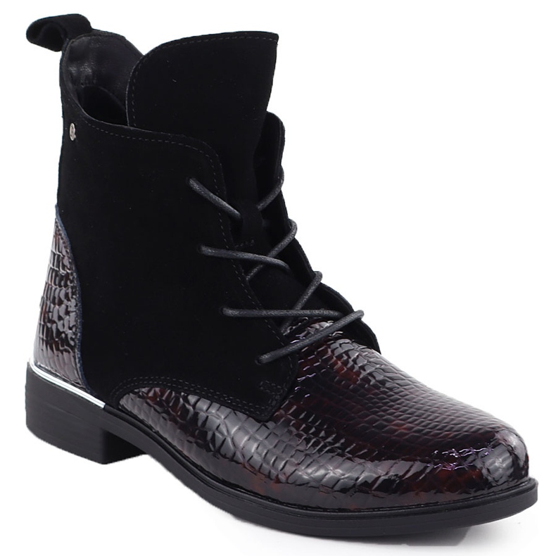 Nahkakalatu mokkanahkaisten naisten eristetty tummanruskea Filippo DBT4749 1