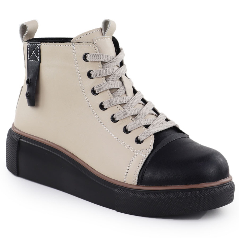 T.Sokolski Naisten nahkakengät eristetty beige. Sokolski Z24-218 1