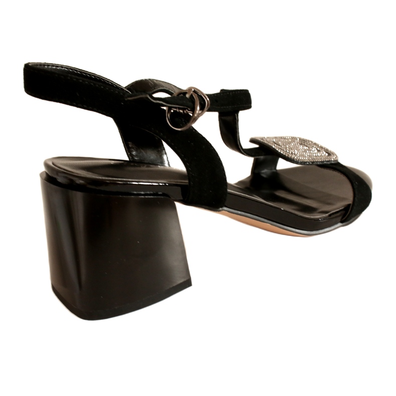 Naisten sandaalit Angel Blue TN6415 Mustakorkokengät 5