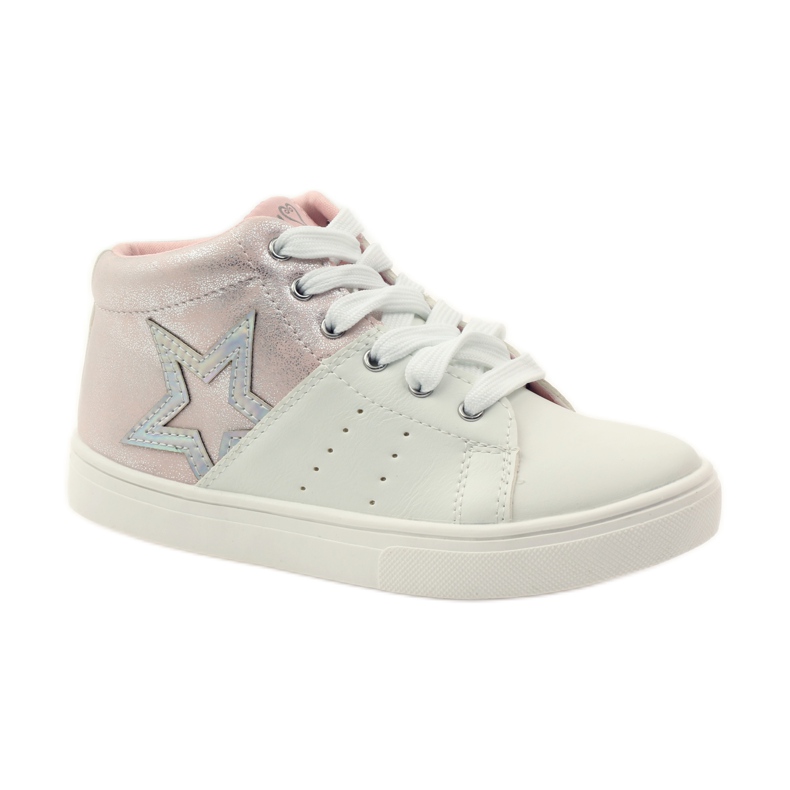 American Club Amerikkalaiset nahkapohjalliset urheilunilkkurit vaaleanpunainen harmaa valkoinen 1