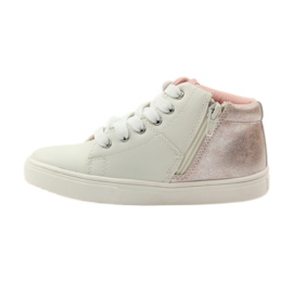 American Club Amerikkalaiset nahkapohjalliset urheilunilkkurit vaaleanpunainen harmaa valkoinen 2