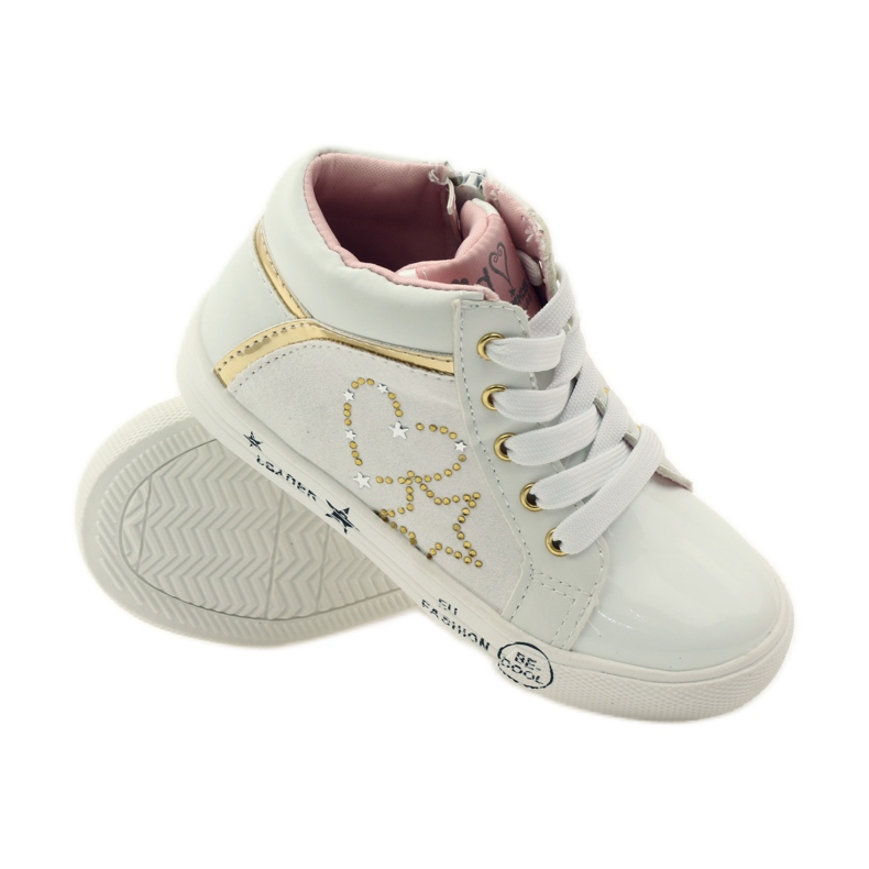 American Club Urheilullisen tytön amerikkalainen sydän keltainen valkoinen 3