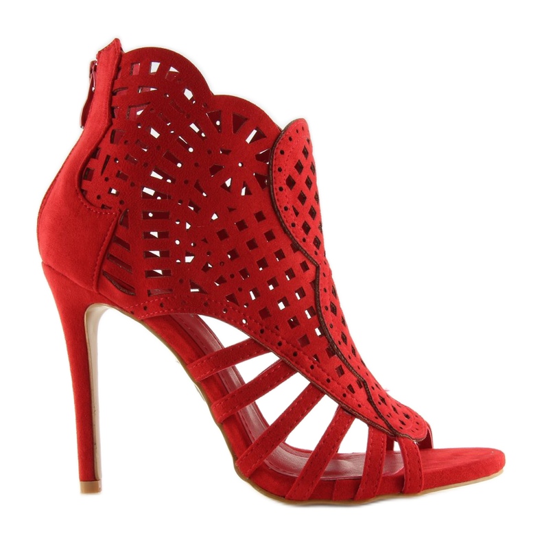 Avokärki punaiset avokärkiset saappaat M286 Punainen 1