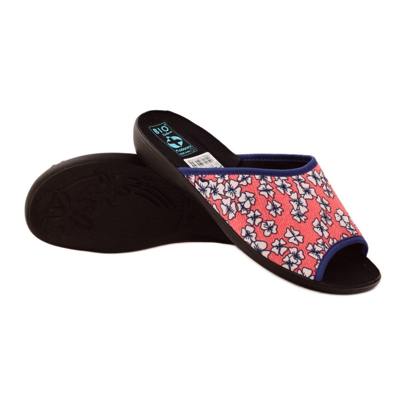 Adanex Vaaleat korallin kukkaiset tossut G1/2 valkoinen monivärinen vaaleanpunainen 3