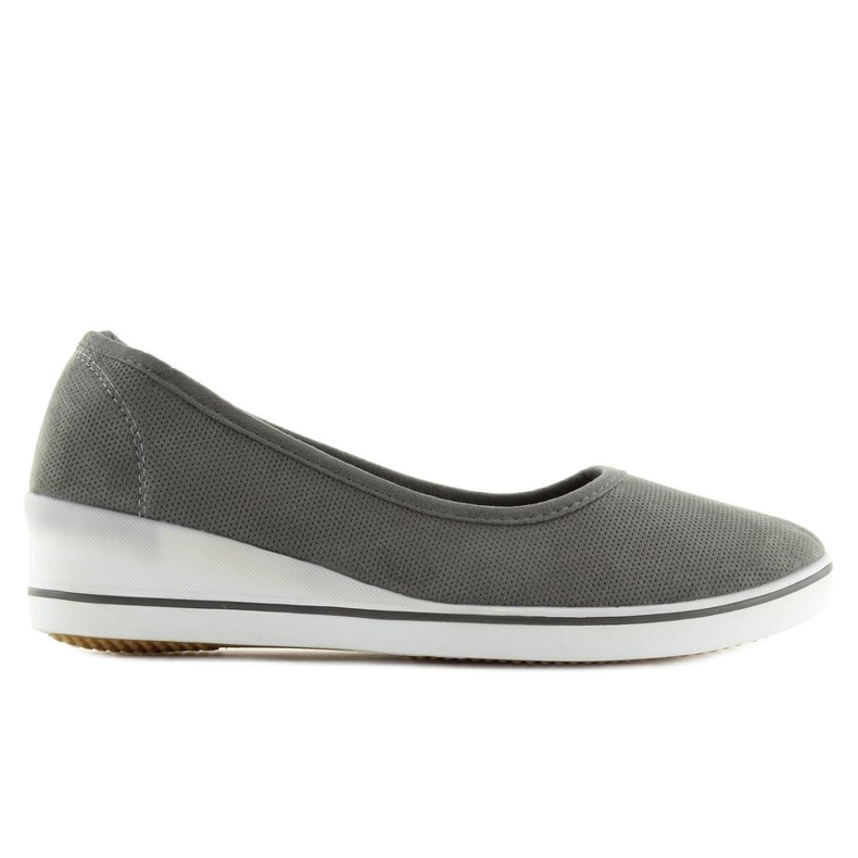 Tummanharmaat ballerinat DK.GREY 2