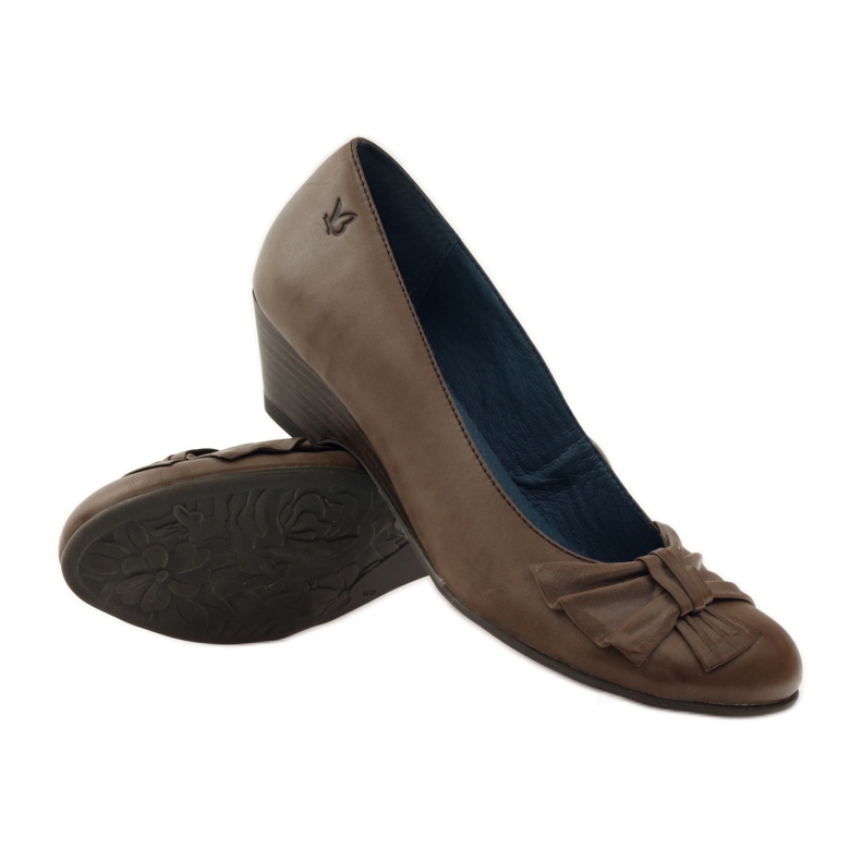 Naisten pumput Caprice 22307 jousella ruskea monivärinen 3