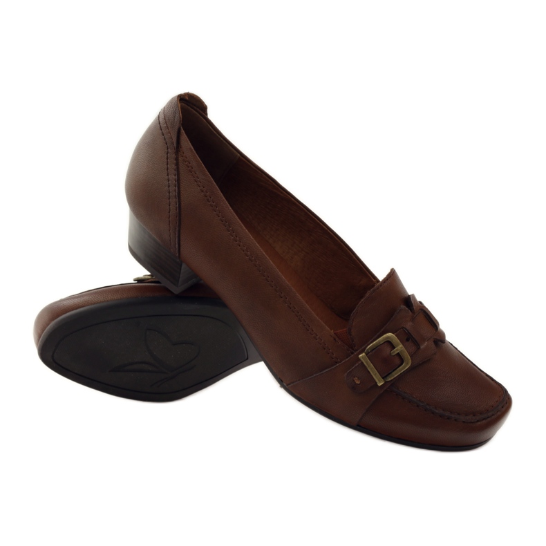 Caprice matalat kengät pumppaavat naisten kengät 24305 ruskea 3