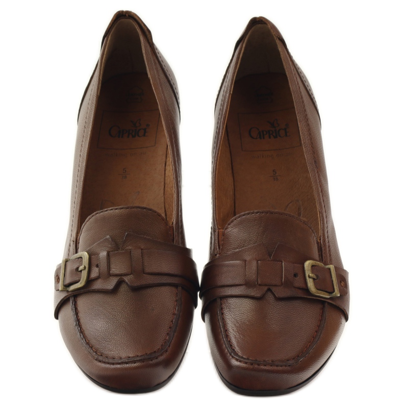 Caprice matalat kengät pumppaavat naisten kengät 24305 ruskea 4