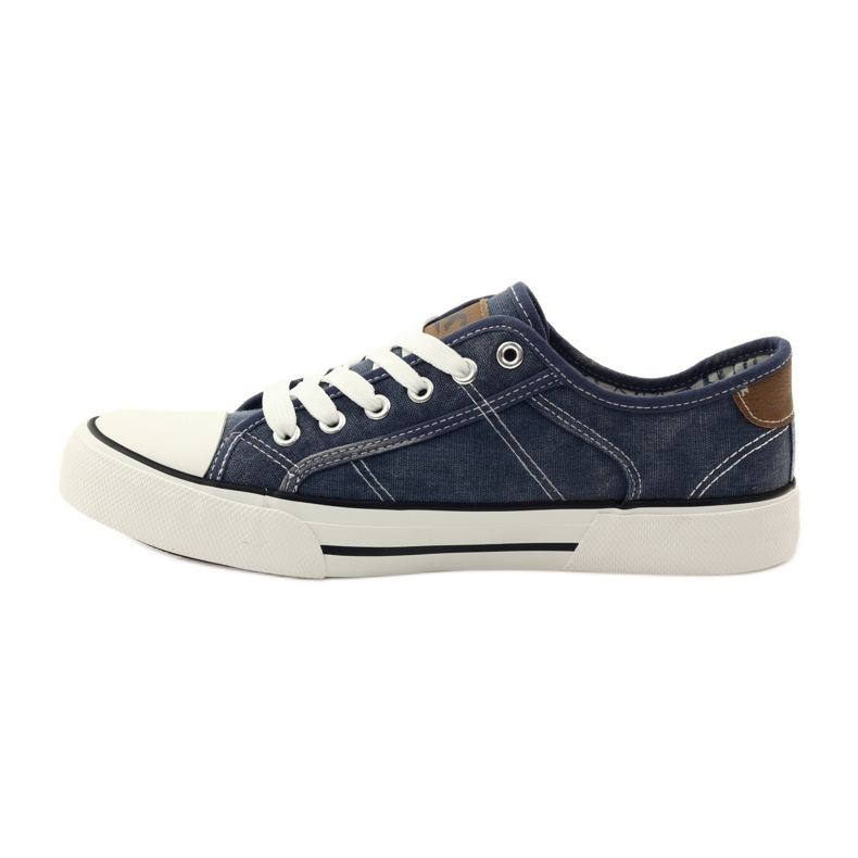 DK 0024 denim lenkkarit sidotut tennarit tummansininen 2