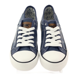 DK 0024 denim lenkkarit sidotut tennarit tummansininen 4
