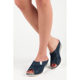 Vinceza Siniset kiilatossut sininen 1