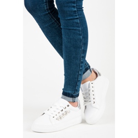 Valkoiset lenkkarit helmillä valkoinen 1