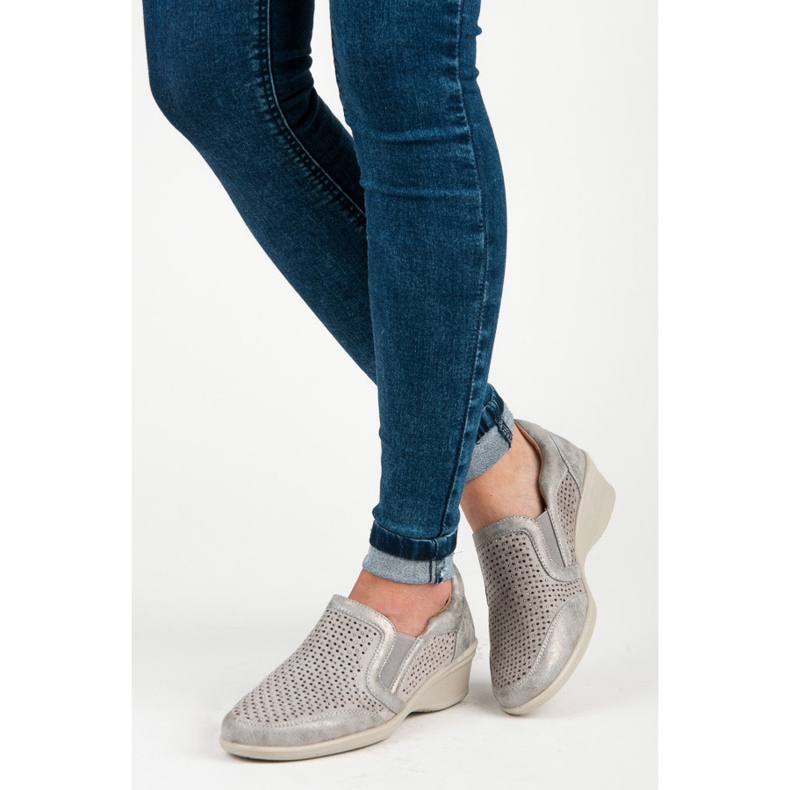 Kylie Harjakatkoiset, slip-on kengät harmaa 1