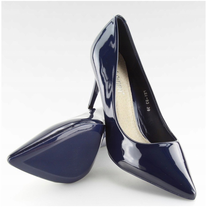 Naisten tummansiniset pumput LEI-83 Blue laivastonsininen 2