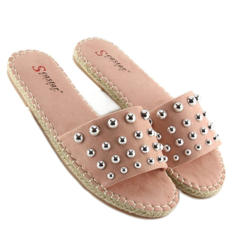 Naisten pinkit espadrillit tossut LL-120P Pink vaaleanpunainen 1