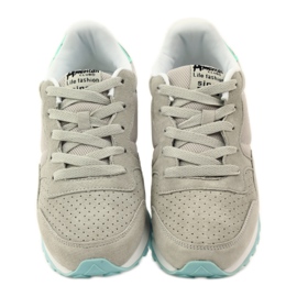 American Club Amerikkalaiset 6506 nahkaiset urheilukengät harmaa monivärinen 4