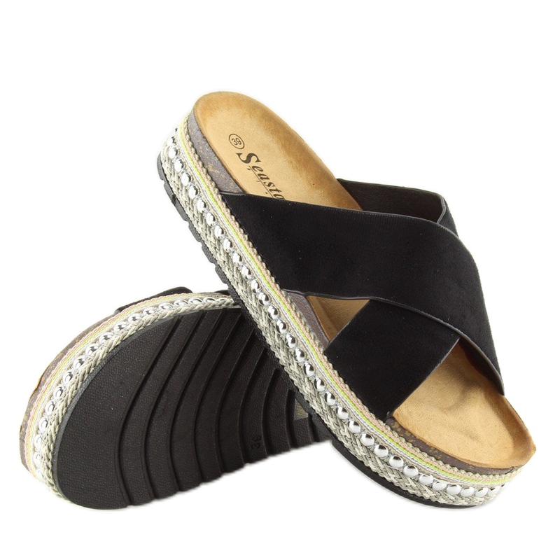 Mustat naisten mustat tossut CK15P musta 1