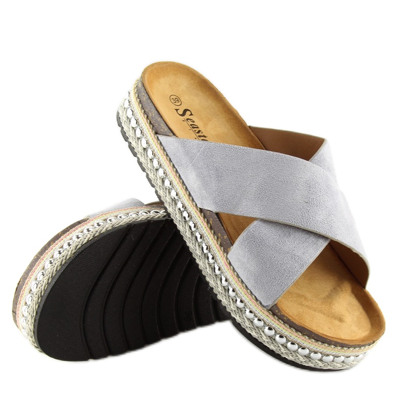 Harmaa Naisten harmaat tossut CK15P harmaa 1