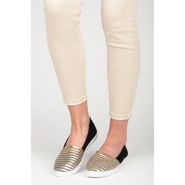 Mckeylor Tennareissa musta ja kultainen slip keltainen 2