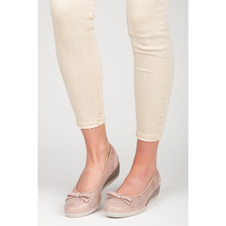 Vinceza Balerina jousella vaaleanpunainen 1