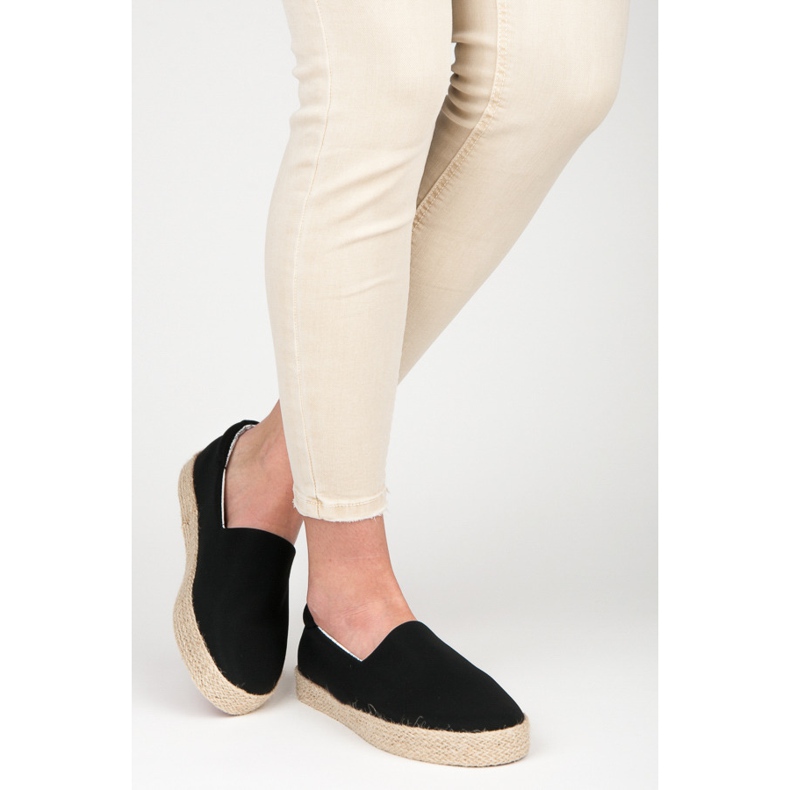 Kylie Mustat espadrillit 2