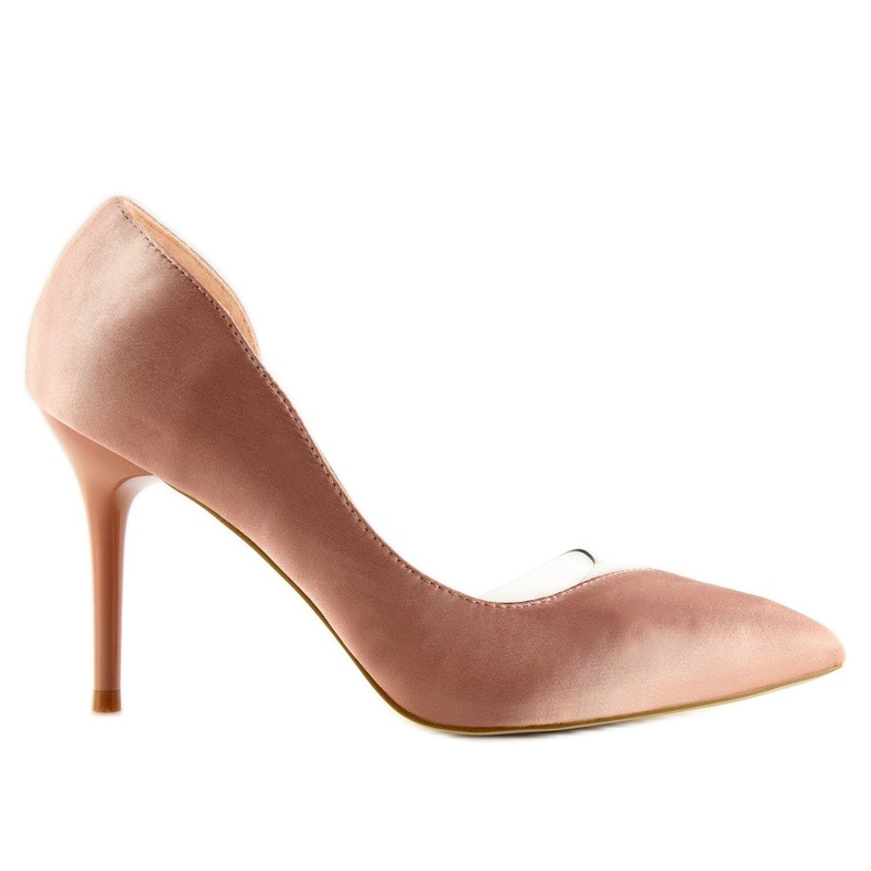 F352 vaaleanpunaiset epäsymmetriset korkokengät vaaleanpunainen 2