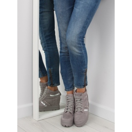 Harmaa Naisten harmaat tennarit AT-0650-L Harmaa 1