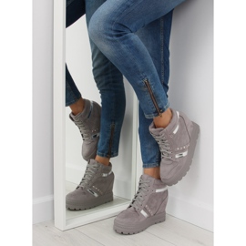 Harmaa Naisten harmaat tennarit AT-0650-L Harmaa 2