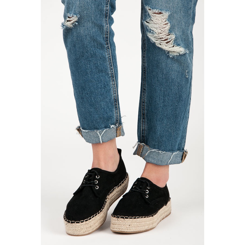 Seastar Avoimet espadrillit alustalla musta 1