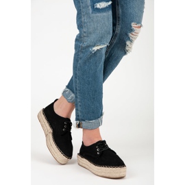 Seastar Avoimet espadrillit alustalla musta 2